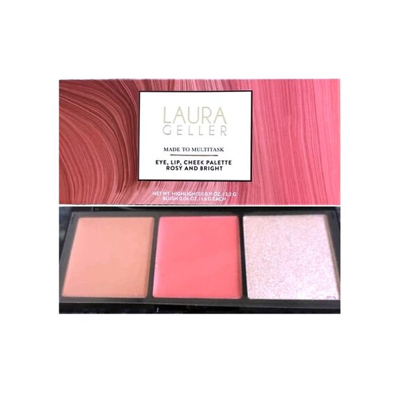 Laura Geller Made to Multitask Eye/Lip/Cheek Palette* Rosy and Bright NIB - Picture 3 of 10